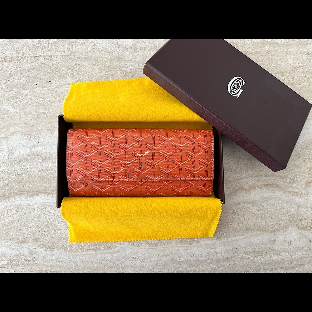 Goyard long wallet-Orange